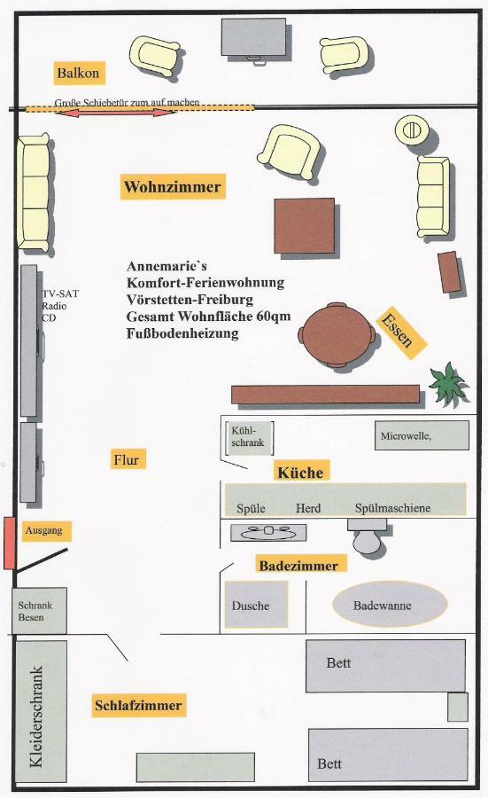 Annes Ferienwohnung Freiburg Vorstetten Kültér fotó